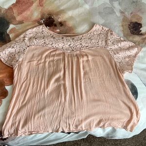 Plus size Forever 21 Light Pink Crop Top 3X